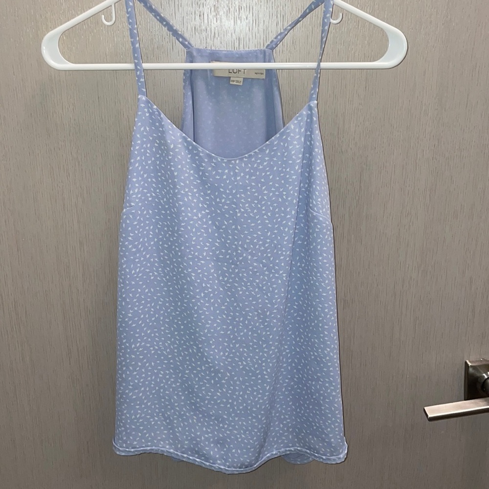 Periwinkle tank blouse